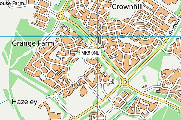 MK8 0NL map - OS VectorMap District (Ordnance Survey) MK8 0NL map - OS VectorMap District (Ordnance Survey)