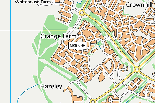 MK8 0NP map - OS VectorMap District (Ordnance Survey) MK8 0NP map - OS VectorMap District (Ordnance Survey)
