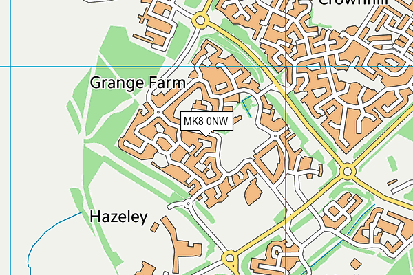 MK8 0NW map - OS VectorMap District (Ordnance Survey) MK8 0NW map - OS VectorMap District (Ordnance Survey)