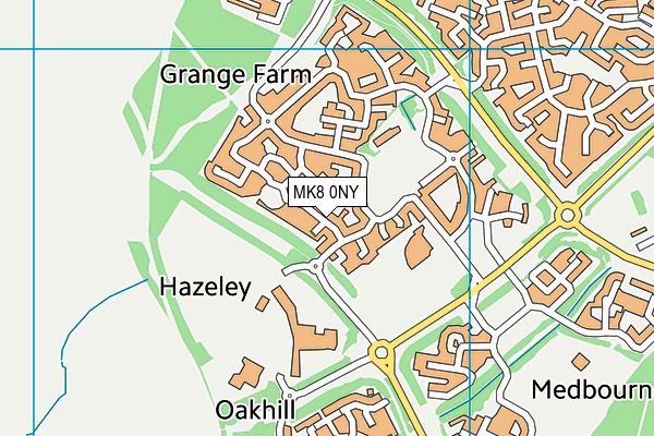 MK8 0NY map - OS VectorMap District (Ordnance Survey) MK8 0NY map - OS VectorMap District (Ordnance Survey)