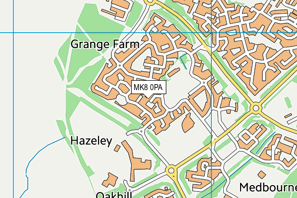 MK8 0PA map - OS VectorMap District (Ordnance Survey) MK8 0PA map - OS VectorMap District (Ordnance Survey)