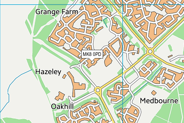 MK8 0PD map - OS VectorMap District (Ordnance Survey) MK8 0PD map - OS VectorMap District (Ordnance Survey)