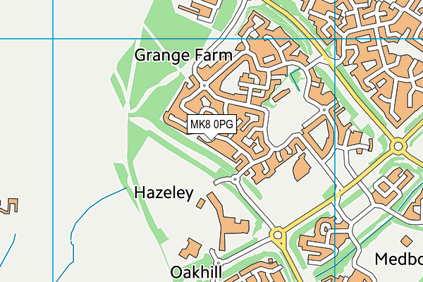 MK8 0PG map - OS VectorMap District (Ordnance Survey) MK8 0PG map - OS VectorMap District (Ordnance Survey)