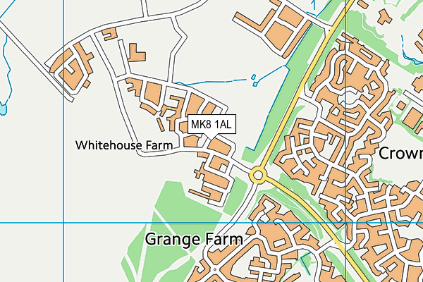 MK8 1AL map - OS VectorMap District (Ordnance Survey) MK8 1AL map - OS VectorMap District (Ordnance Survey)