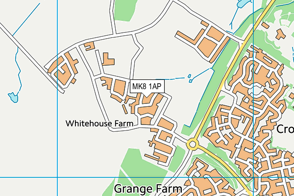 MK8 1AP map - OS VectorMap District (Ordnance Survey) MK8 1AP map - OS VectorMap District (Ordnance Survey)