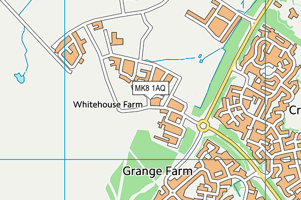 MK8 1AQ map - OS VectorMap District (Ordnance Survey) MK8 1AQ map - OS VectorMap District (Ordnance Survey)