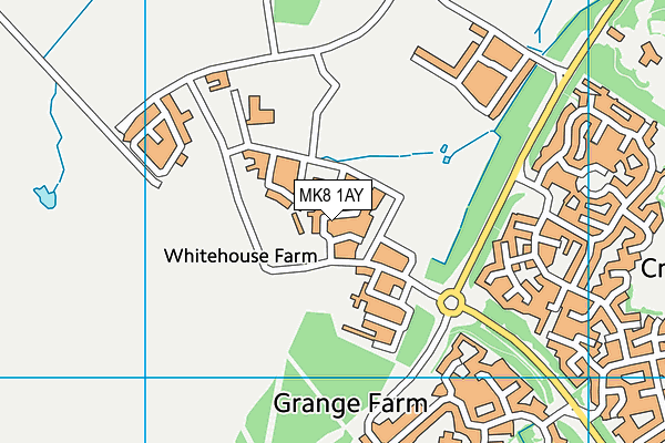 MK8 1AY map - OS VectorMap District (Ordnance Survey) MK8 1AY map - OS VectorMap District (Ordnance Survey)