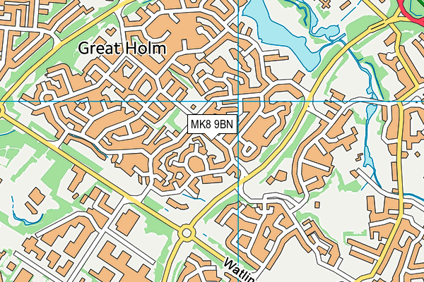 MK8 9BN map - OS VectorMap District (Ordnance Survey) MK8 9BN map - OS VectorMap District (Ordnance Survey)
