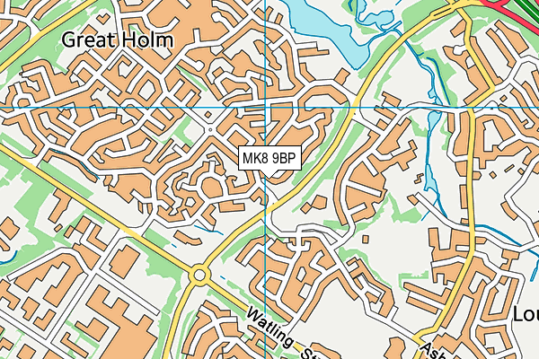 MK8 9BP map - OS VectorMap District (Ordnance Survey) MK8 9BP map - OS VectorMap District (Ordnance Survey)