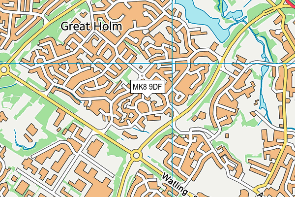 MK8 9DF map - OS VectorMap District (Ordnance Survey) MK8 9DF map - OS VectorMap District (Ordnance Survey)