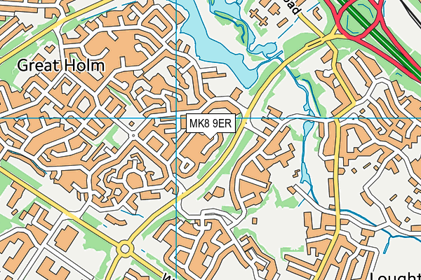 MK8 9ER map - OS VectorMap District (Ordnance Survey) MK8 9ER map - OS VectorMap District (Ordnance Survey)