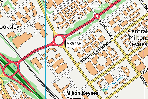 MK9 1AH map - OS VectorMap District (Ordnance Survey) MK9 1AH map - OS VectorMap District (Ordnance Survey)
