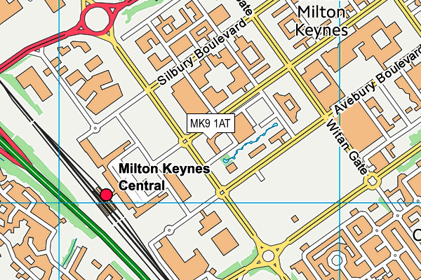 MK9 1AT map - OS VectorMap District (Ordnance Survey) MK9 1AT map - OS VectorMap District (Ordnance Survey)
