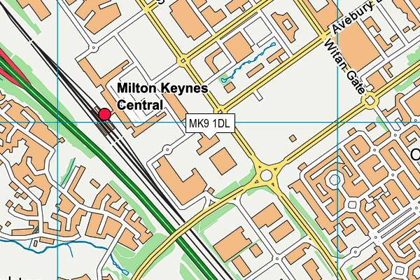 MK9 1DL map - OS VectorMap District (Ordnance Survey) MK9 1DL map - OS VectorMap District (Ordnance Survey)