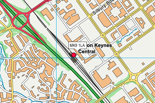 MK9 1LA map - OS VectorMap District (Ordnance Survey) MK9 1LA map - OS VectorMap District (Ordnance Survey)