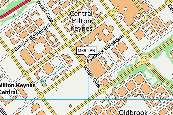MK9 2BN map - OS VectorMap District (Ordnance Survey) MK9 2BN map - OS VectorMap District (Ordnance Survey)