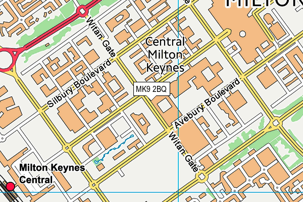 MK9 2BQ map - OS VectorMap District (Ordnance Survey) MK9 2BQ map - OS VectorMap District (Ordnance Survey)