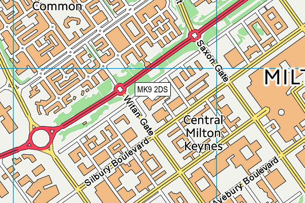 MK9 2DS map - OS VectorMap District (Ordnance Survey) MK9 2DS map - OS VectorMap District (Ordnance Survey)