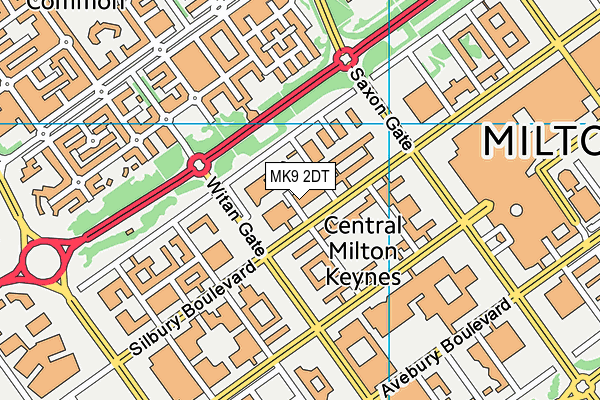 MK9 2DT map - OS VectorMap District (Ordnance Survey) MK9 2DT map - OS VectorMap District (Ordnance Survey)