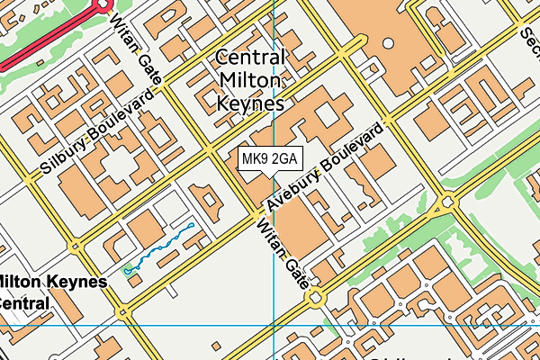 MK9 2GA map - OS VectorMap District (Ordnance Survey) MK9 2GA map - OS VectorMap District (Ordnance Survey)