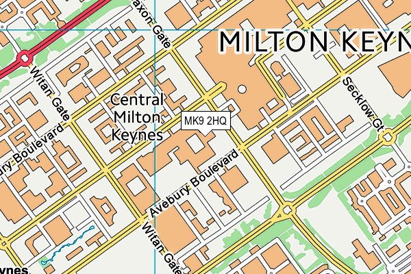 MK9 2HQ map - OS VectorMap District (Ordnance Survey) MK9 2HQ map - OS VectorMap District (Ordnance Survey)