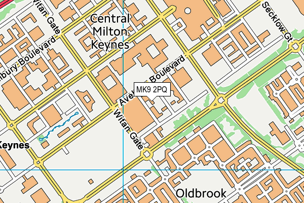 MK9 2PQ map - OS VectorMap District (Ordnance Survey) MK9 2PQ map - OS VectorMap District (Ordnance Survey)