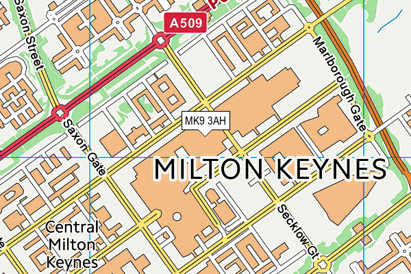 MK9 3AH map - OS VectorMap District (Ordnance Survey) MK9 3AH map - OS VectorMap District (Ordnance Survey)