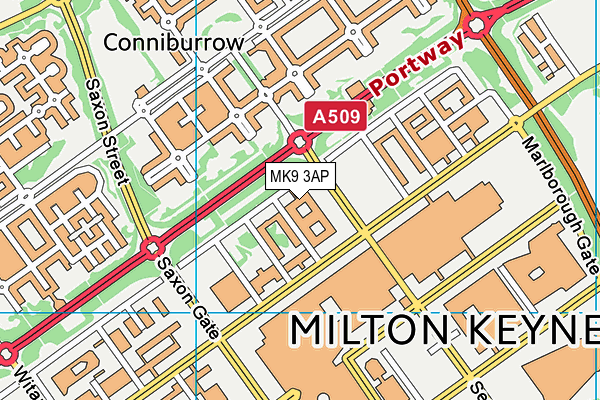 MK9 3AP map - OS VectorMap District (Ordnance Survey) MK9 3AP map - OS VectorMap District (Ordnance Survey)
