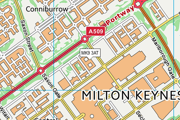 MK9 3AT map - OS VectorMap District (Ordnance Survey) MK9 3AT map - OS VectorMap District (Ordnance Survey)