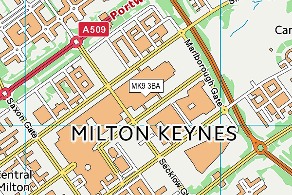MK9 3BA map - OS VectorMap District (Ordnance Survey) MK9 3BA map - OS VectorMap District (Ordnance Survey)