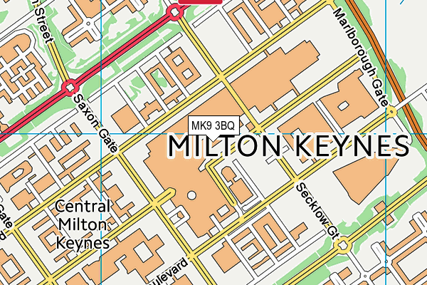 MK9 3BQ map - OS VectorMap District (Ordnance Survey) MK9 3BQ map - OS VectorMap District (Ordnance Survey)