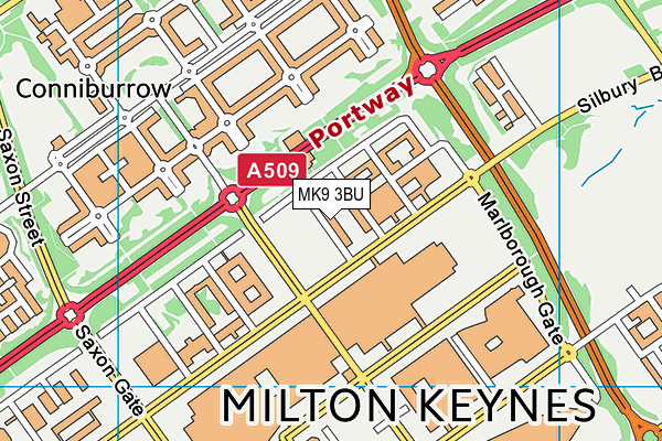MK9 3BU map - OS VectorMap District (Ordnance Survey) MK9 3BU map - OS VectorMap District (Ordnance Survey)