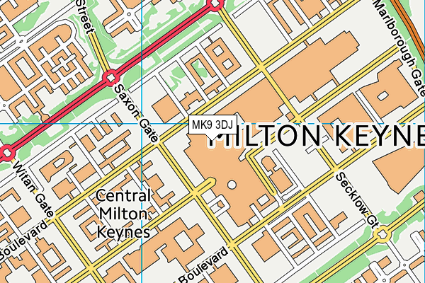 MK9 3DJ map - OS VectorMap District (Ordnance Survey) MK9 3DJ map - OS VectorMap District (Ordnance Survey)