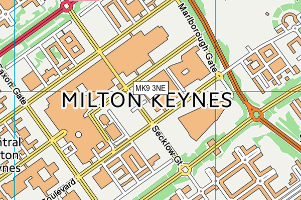 MK9 3NE map - OS VectorMap District (Ordnance Survey) MK9 3NE map - OS VectorMap District (Ordnance Survey)