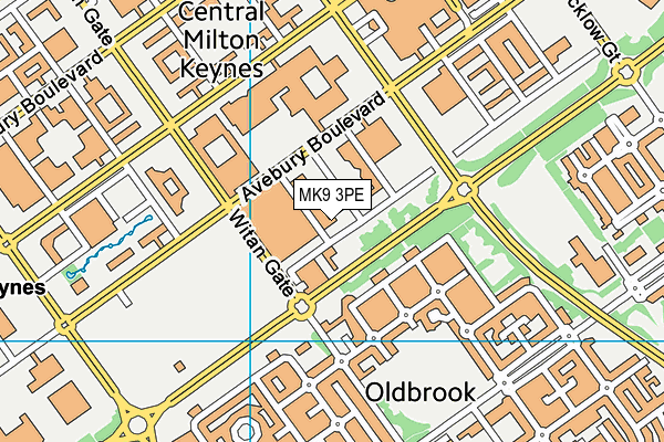 MK9 3PE map - OS VectorMap District (Ordnance Survey) MK9 3PE map - OS VectorMap District (Ordnance Survey)