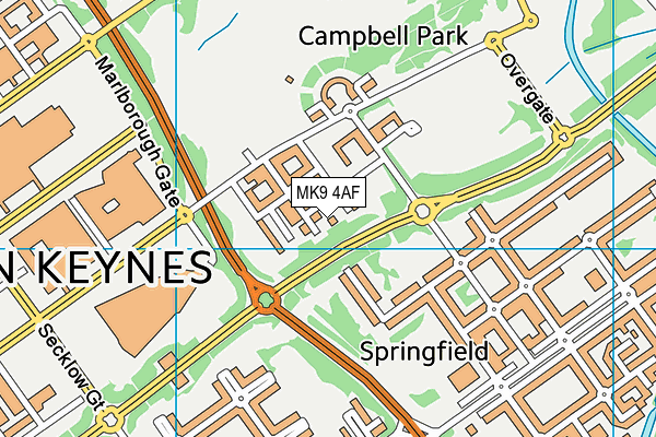 MK9 4AF map - OS VectorMap District (Ordnance Survey) MK9 4AF map - OS VectorMap District (Ordnance Survey)