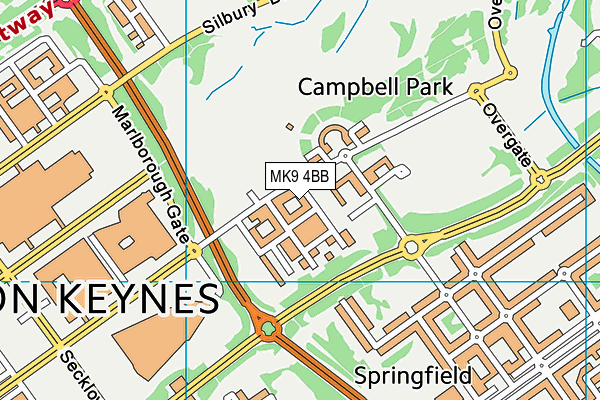 MK9 4BB map - OS VectorMap District (Ordnance Survey) MK9 4BB map - OS VectorMap District (Ordnance Survey)