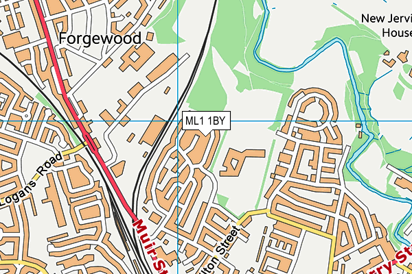 ML1 1BY map - OS VectorMap District (Ordnance Survey) ML1 1BY map - OS VectorMap District (Ordnance Survey)