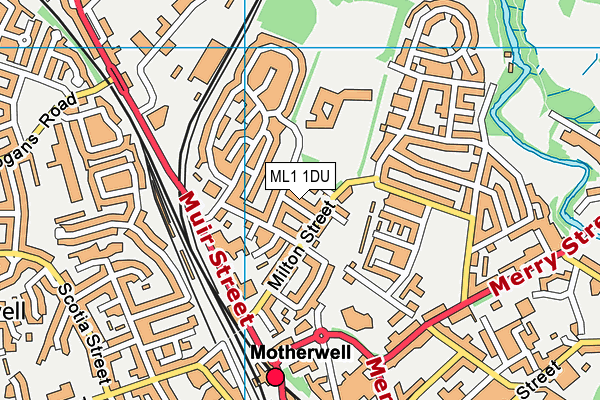 ML1 1DU map - OS VectorMap District (Ordnance Survey) ML1 1DU map - OS VectorMap District (Ordnance Survey)