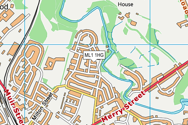 ML1 1HG map - OS VectorMap District (Ordnance Survey) ML1 1HG map - OS VectorMap District (Ordnance Survey)