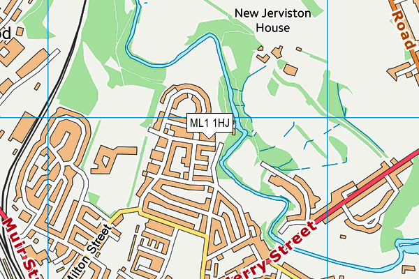 ML1 1HJ map - OS VectorMap District (Ordnance Survey) ML1 1HJ map - OS VectorMap District (Ordnance Survey)