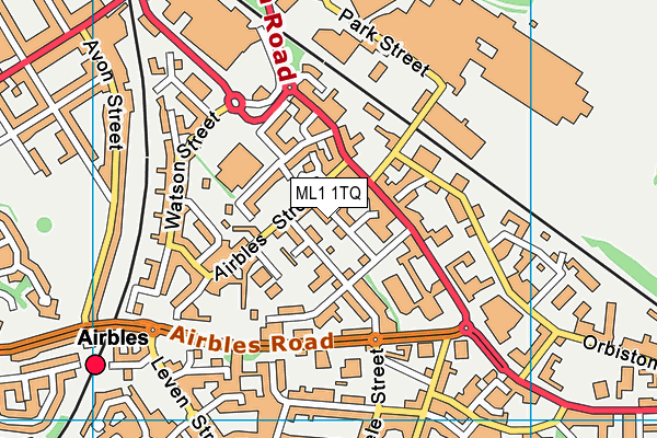 ML1 1TQ map - OS VectorMap District (Ordnance Survey)