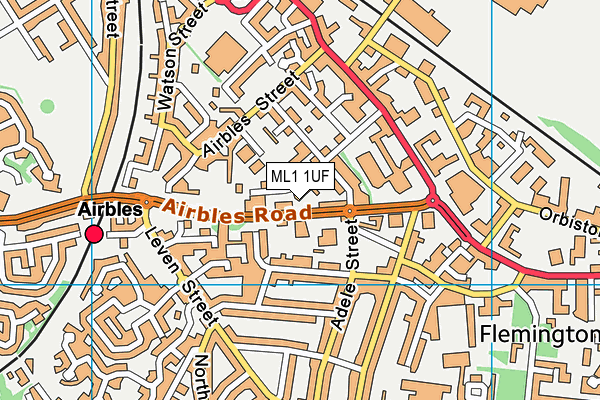 ML1 1UF map - OS VectorMap District (Ordnance Survey) ML1 1UF map - OS VectorMap District (Ordnance Survey)
