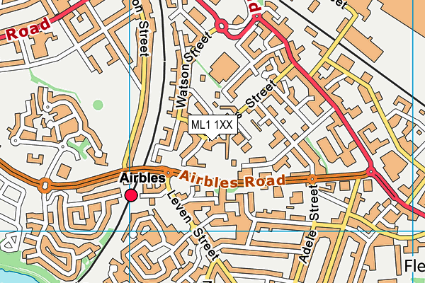 ML1 1XX map - OS VectorMap District (Ordnance Survey) ML1 1XX map - OS VectorMap District (Ordnance Survey)