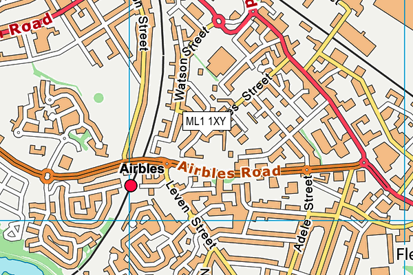 ML1 1XY map - OS VectorMap District (Ordnance Survey) ML1 1XY map - OS VectorMap District (Ordnance Survey)