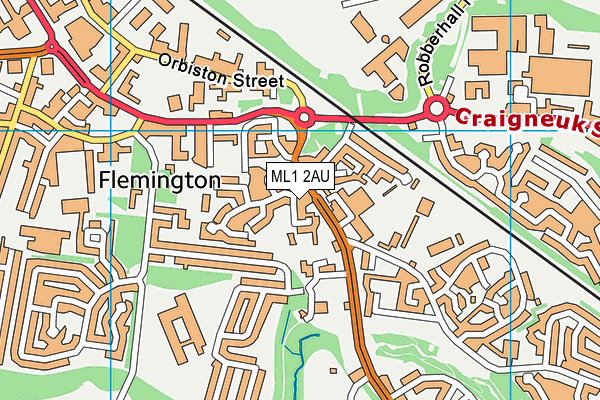 ML1 2AU map - OS VectorMap District (Ordnance Survey) ML1 2AU map - OS VectorMap District (Ordnance Survey)