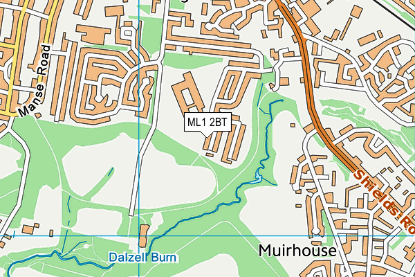 ML1 2BT map - OS VectorMap District (Ordnance Survey) ML1 2BT map - OS VectorMap District (Ordnance Survey)