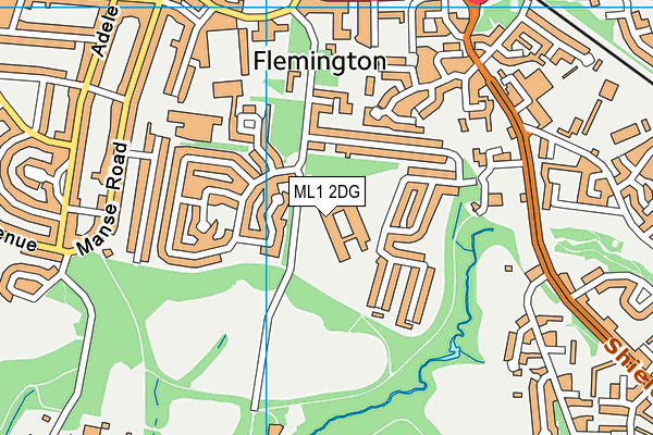 ML1 2DG map - OS VectorMap District (Ordnance Survey) ML1 2DG map - OS VectorMap District (Ordnance Survey)