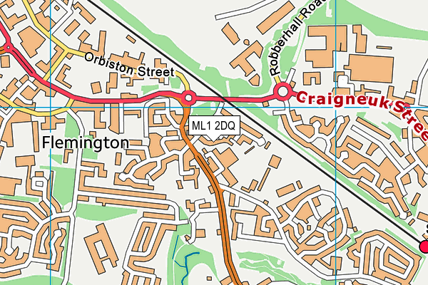 ML1 2DQ map - OS VectorMap District (Ordnance Survey) ML1 2DQ map - OS VectorMap District (Ordnance Survey)