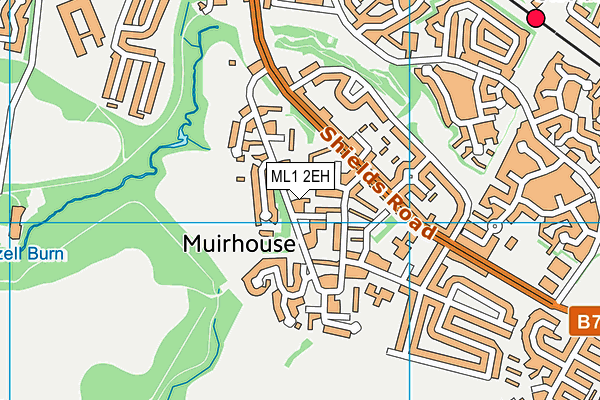 ML1 2EH map - OS VectorMap District (Ordnance Survey) ML1 2EH map - OS VectorMap District (Ordnance Survey)